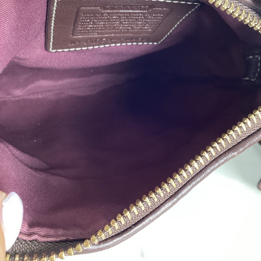 Coach Patchwork Leather Crossbody Shoulder Bag in Brown, Pink, and Gold Fall - Picture 10 of 14